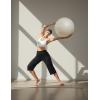 imagebaleaf Capri Pants for Women with Pockets High Waist Yoga Capris Pant Loose Straight Leg for Casual SummerBlack