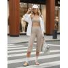 imagebaleaf Capri Pants for Women with Pockets High Waist Yoga Capris Pant Loose Straight Leg for Casual SummerKhaki
