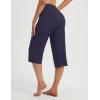 imagebaleaf Capri Pants for Women with Pockets High Waist Yoga Capris Pant Loose Straight Leg for Casual SummerNavy Blue