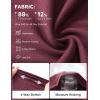 imagebaleaf Capri Pants for Women with Pockets High Waist Yoga Capris Pant Loose Straight Leg for Casual SummerWine Red
