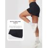 imagebaleaf Womens Athletic Running Shorts 3 High Waisted Quick Dry Lightweight Ruffled Workout Gym Shorts with LinerBlack
