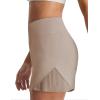 imagebaleaf Womens Athletic Running Shorts 3 High Waisted Quick Dry Lightweight Ruffled Workout Gym Shorts with LinerKhaki