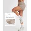 imagebaleaf Womens Athletic Running Shorts 3 High Waisted Quick Dry Lightweight Ruffled Workout Gym Shorts with LinerKhaki