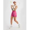 imagebaleaf Womens Athletic Running Shorts 3 High Waisted Quick Dry Lightweight Ruffled Workout Gym Shorts with LinerPink