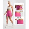 imagebaleaf Womens Athletic Running Shorts 3 High Waisted Quick Dry Lightweight Ruffled Workout Gym Shorts with LinerPink
