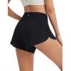 imagebaleaf Womens High Waisted Athletic Running Shorts 3 Quick Dry Workout Gym Sports Flowy Shorts with Liner LightweightBlack