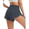 imagebaleaf Womens High Waisted Athletic Running Shorts 3 Quick Dry Workout Gym Sports Flowy Shorts with Liner LightweightDark Gray