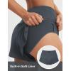 imagebaleaf Womens High Waisted Athletic Running Shorts 3 Quick Dry Workout Gym Sports Flowy Shorts with Liner LightweightDark Gray