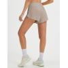 imagebaleaf Womens High Waisted Athletic Running Shorts 3 Quick Dry Workout Gym Sports Flowy Shorts with Liner LightweightKhaki