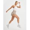 imagebaleaf Womens High Waisted Athletic Running Shorts 3 Quick Dry Workout Gym Sports Flowy Shorts with Liner LightweightKhaki