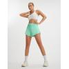 imagebaleaf Womens High Waisted Athletic Running Shorts 3 Quick Dry Workout Gym Sports Flowy Shorts with Liner LightweightLight Green