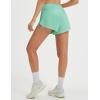 imagebaleaf Womens High Waisted Athletic Running Shorts 3 Quick Dry Workout Gym Sports Flowy Shorts with Liner LightweightLight Green