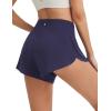 imagebaleaf Womens High Waisted Athletic Running Shorts 3 Quick Dry Workout Gym Sports Flowy Shorts with Liner LightweightNavy Blue