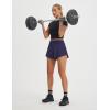 imagebaleaf Womens High Waisted Athletic Running Shorts 3 Quick Dry Workout Gym Sports Flowy Shorts with Liner LightweightNavy Blue