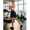 imagebaleaf Biker Shorts for Women High Waist Tummy Control with Pockets Yoga Workout Gym Bike Shorts No Front SeamBlackBlack