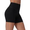 imagebaleaf Freeleaf Broadway Womens Biker Shorts with Pockets Dance Yoga Workout Gym Running 5 High Waist Short PantsBlack