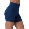 imagebaleaf Freeleaf Broadway Womens Biker Shorts with Pockets Dance Yoga Workout Gym Running 5 High Waist Short PantsNavy Blue