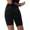 imagebaleaf Freeleaf Broadway Womens Biker Shorts with Pockets Dance Yoga Workout Gym Running 8 High Waist Short PantsBlack