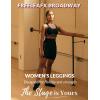 imagebaleaf Freeleaf Broadway Womens Biker Shorts with Pockets Dance Yoga Workout Gym Running 8 High Waist Short PantsBlack