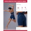 imagebaleaf Freeleaf Broadway Womens Biker Shorts with Pockets Dance Yoga Workout Gym Running 8 High Waist Short PantsNavy Blue