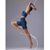 imagebaleaf Freeleaf Broadway Womens Biker Shorts with Pockets Dance Yoga Workout Gym Running 8 High Waist Short PantsNavy Blue