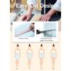 imagebaleaf Freeleaf Womens 8 High Waist Biker Shorts with Pockets Yoga Running Volleyball Workout Gym Shorts for Summer SpandexPastel Blue
