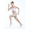 imagebaleaf Womens 10 Long Bermuda Shorts Above Knee Length with 3 Pockets Walking Athletic Workout High Rise Yoga RunningLight Khaki