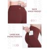 imagebaleaf Womens 10 Long Bermuda Shorts Above Knee Length with 3 Pockets Walking Athletic Workout High Rise Yoga RunningWine Red