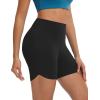 imagebaleaf Womens 5 Biker Shorts High Waisted Workout Spandex Short Tummy Control Gym Yoga Athletic with PocketBlack