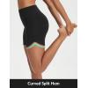 imagebaleaf Womens 5 Biker Shorts High Waisted Workout Spandex Short Tummy Control Gym Yoga Athletic with PocketBlack