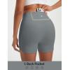 imagebaleaf Womens 5 Biker Shorts High Waisted Workout Spandex Short Tummy Control Gym Yoga Athletic with PocketDark Gray