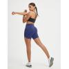 imagebaleaf Womens 5 Biker Shorts High Waisted Workout Spandex Short Tummy Control Gym Yoga Athletic with PocketNavy Blue