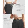 imagebaleaf Womens 7 Ultral Soft Bermuda Shorts High Waisted Casual Short Pockets Athletic Yoga Lounge WalkingHeather Black
