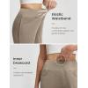 imagebaleaf Womens 7 Ultral Soft Bermuda Shorts High Waisted Casual Short Pockets Athletic Yoga Lounge WalkingHeather Khaki
