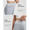 imagebaleaf Womens 7 Ultral Soft Bermuda Shorts High Waisted Casual Short Pockets Athletic Yoga Lounge WalkingHeather Light Gray