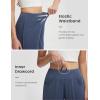 imagebaleaf Womens 7 Ultral Soft Bermuda Shorts High Waisted Casual Short Pockets Athletic Yoga Lounge WalkingHeather Navy Blue
