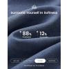 imagebaleaf Womens 7 Ultral Soft Bermuda Shorts High Waisted Casual Short Pockets Athletic Yoga Lounge WalkingHeather Navy Blue