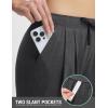 imagebaleaf Womens Bermuda Lounge Long Shorts Knee Length with Pockets High Waisted Casual Athletic Yoga ShortsHeather Black