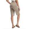 imagebaleaf Womens Bermuda Lounge Long Shorts Knee Length with Pockets High Waisted Casual Athletic Yoga ShortsHeather Khaki