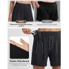 imagebaleaf Womens Dressy Casual Shorts 5 High Waisted Summer Lounge Tailored Pleated Trouser Shorts with PocketsBlack