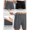 imagebaleaf Womens Dressy Casual Shorts 5 High Waisted Summer Lounge Tailored Pleated Trouser Shorts with PocketsDark Gray