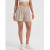 imagebaleaf Womens Dressy Casual Shorts 5 High Waisted Summer Lounge Tailored Pleated Trouser Shorts with PocketsKhaki