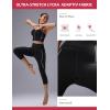 imagebaleaf Freeleaf Broadway High Waist Capris Leggings with Pockets Dance Yoga Workout Running Casual Summer Pants for WomenBlack