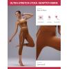 imagebaleaf Freeleaf Broadway High Waist Capris Leggings with Pockets Dance Yoga Workout Running Casual Summer Pants for WomenBrown