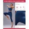 imagebaleaf Freeleaf Broadway High Waist Capris Leggings with Pockets Dance Yoga Workout Running Casual Summer Pants for WomenNavy Blue
