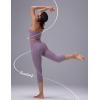 imagebaleaf Freeleaf Broadway High Waist Capris Leggings with Pockets Dance Yoga Workout Running Casual Summer Pants for WomenPurple