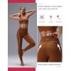 imagebaleaf Freeleaf Broadway High Waisted Legging for Women 25 Dance Yoga Workout Leggings with Pockets Soft Athletic PantsBrown