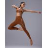 imagebaleaf Freeleaf Broadway High Waisted Legging for Women 25 Dance Yoga Workout Leggings with Pockets Soft Athletic PantsBrown