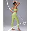imagebaleaf Freeleaf Broadway High Waisted Leggings with Pockets 25 Dance Yoga Workout Legging for Women Soft Athletic PantsLight Green