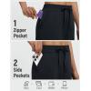 imagebaleaf Womens Barrel Pants with Zipper Pockets Drawstring Athletic Pants Elastic Waisted Casual Lounge Work TravelBlack